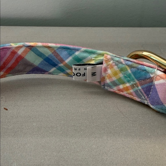 The Foggy Dog Blooming Plaid Dog Collar - Picture 2 of 2